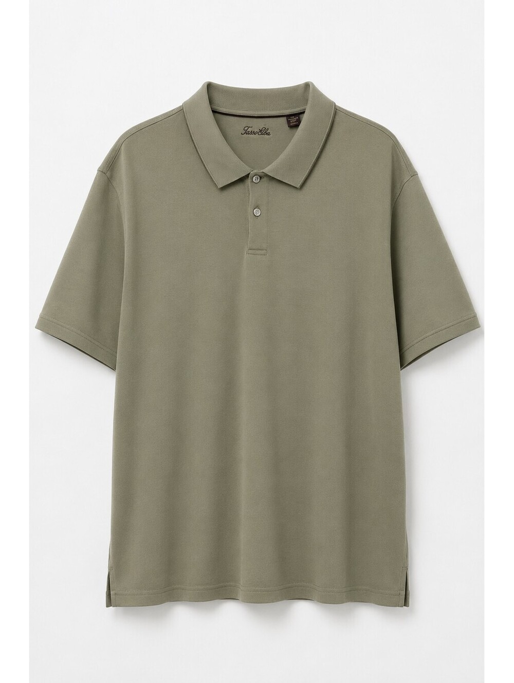 Tasso Elba Supima Cotton Polo Shirt XL Sage Green Short Sleeve Luxury Soft Golf